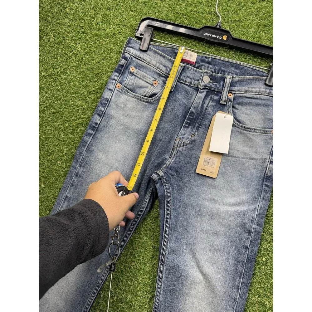Levis 519 Jeans Mens 30x30 Extreme Skinny Stretch Sits Below Waist Medium Wash